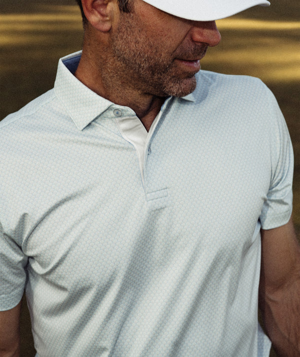 The Shell Game Ringer Performance Golf Polo